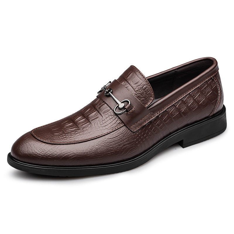 Men's Business Leather Soft Sole Breathable Leather Shoes Loafers