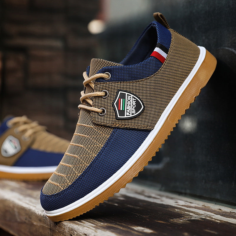 All-match lace-up casual canvas shoes