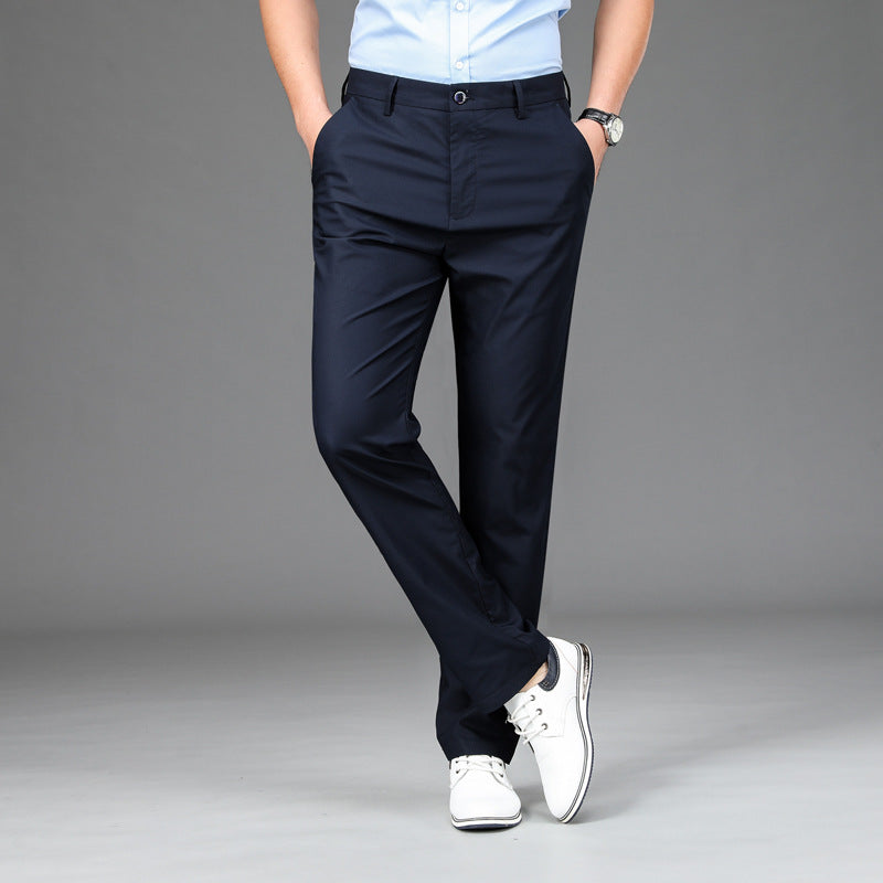 Men's Soft Loose Stretch Business Casual Pants