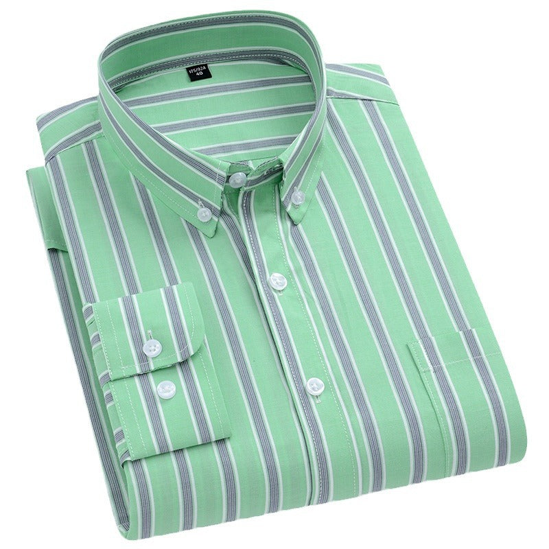 Men's 100% Cotton Striped Casual Shirt