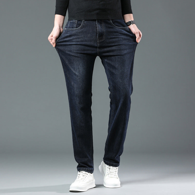 High end stretch business casual jeans