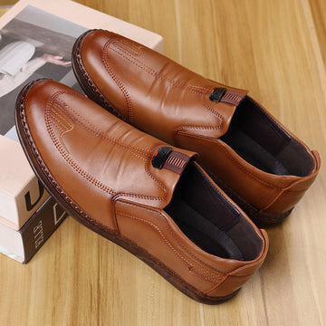 Men's Trendy Tendon Soft Sole Non-slip Versatile Casual Leather Shoes