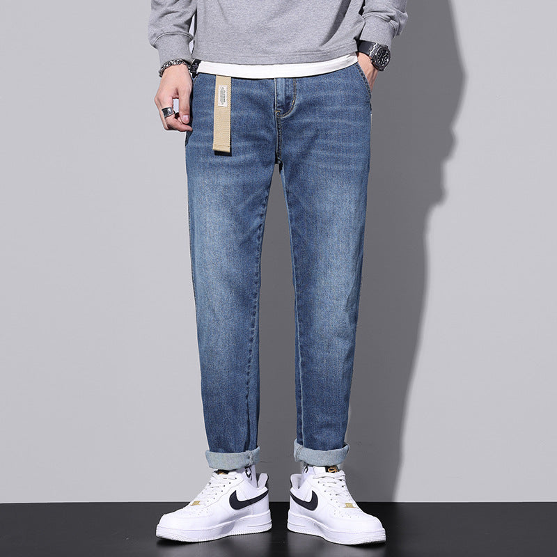 Men's Stretch Casual Straight Jeans