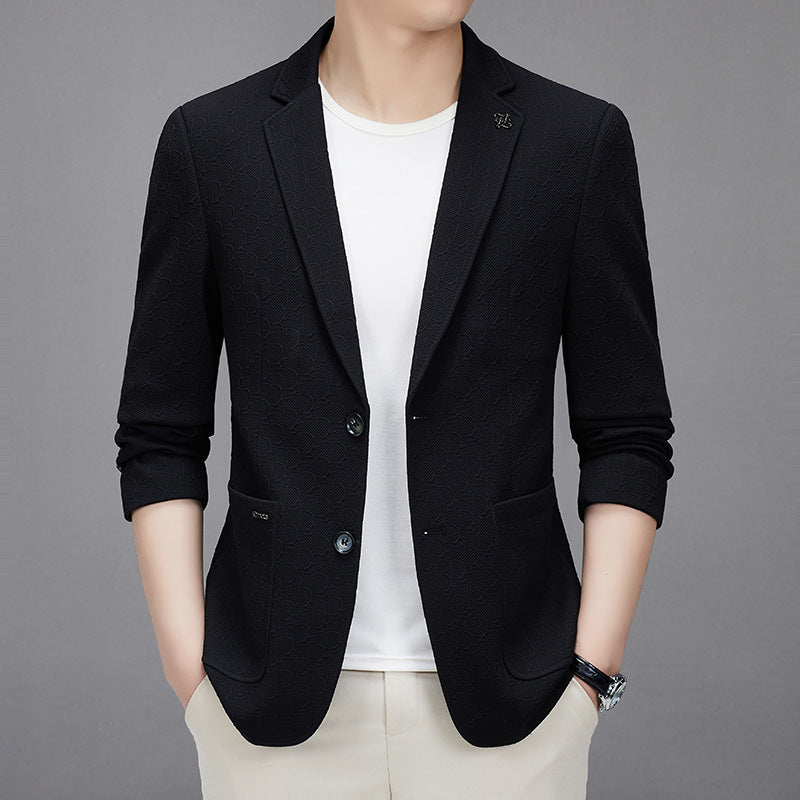 Men's Business Casual Solid Blazer