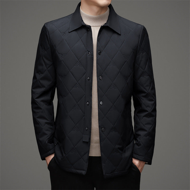 Thick warm lapel jacket