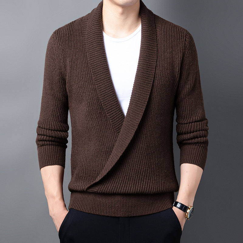 Men's 2023 Lapel Knitted Cardigan