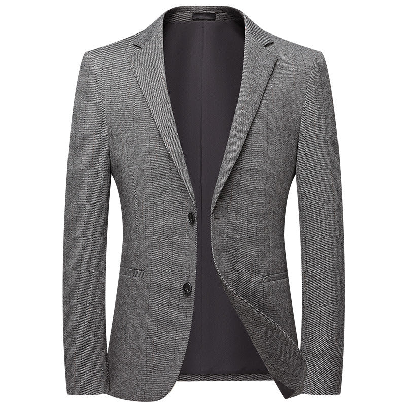 Striped no-iron elastic slim fit trendy Blazer