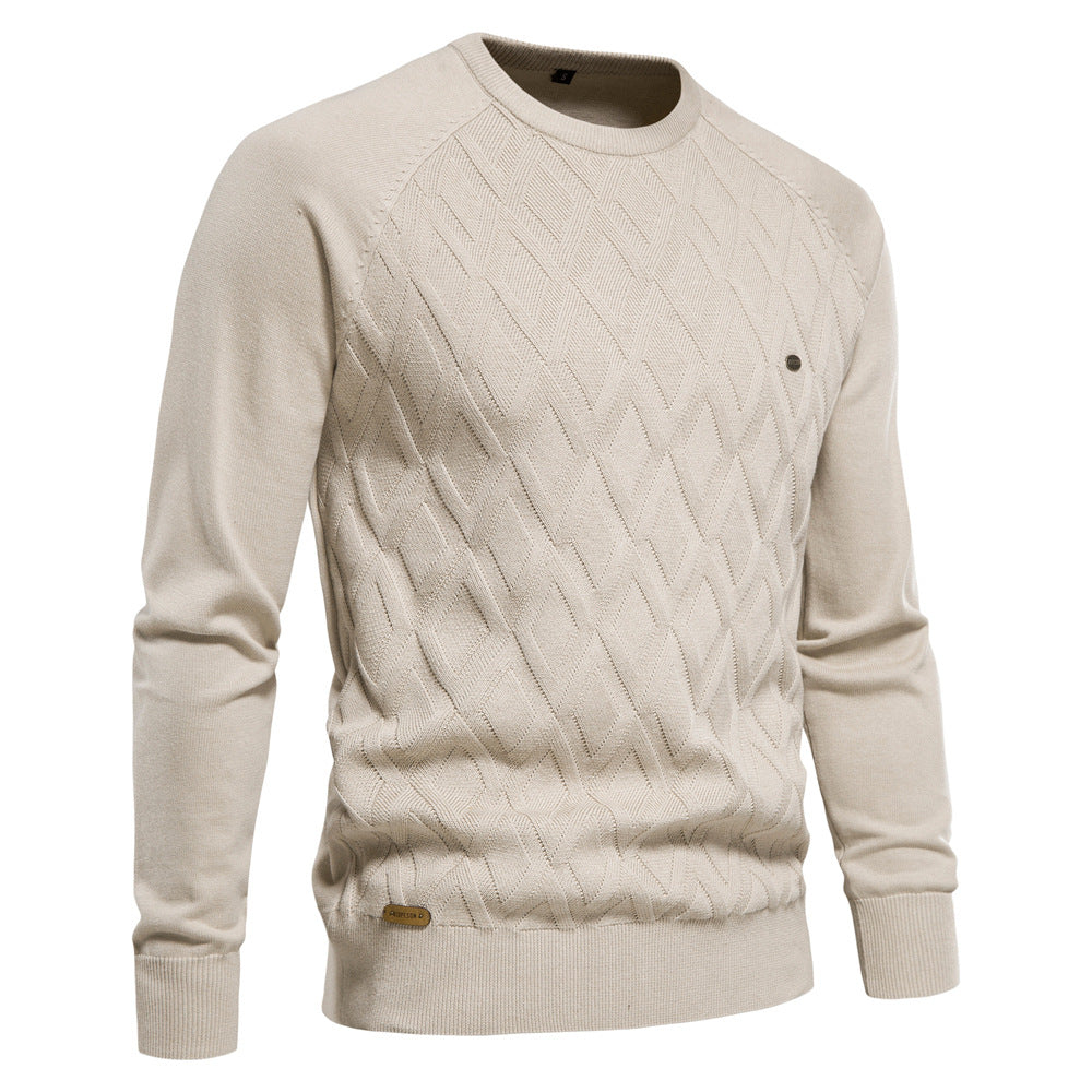 Men's High Quality Cotton Pullover Sweater