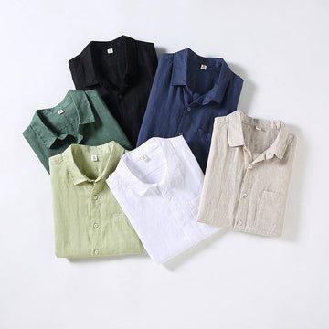 Men's Cotton and Linen Casual Shirts