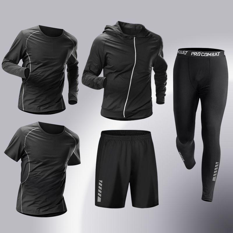 Men's Quick-drying High-elastic Running Training Sports Suit