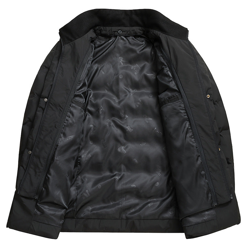 New winter fake two-piece business casual down jacket