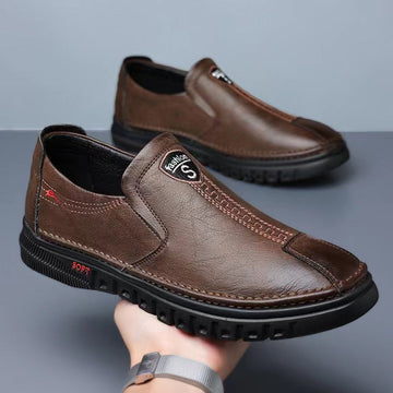 Men's business soft sole low-top leather shoes