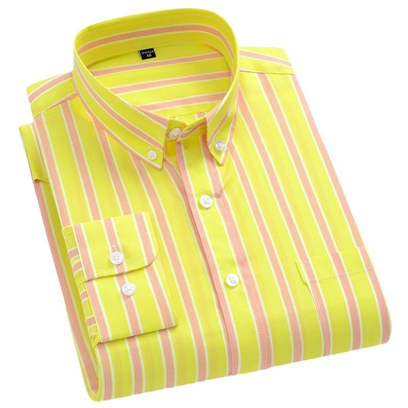 Men's 100% Cotton Striped Casual Shirt