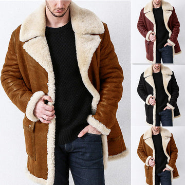 2024 Men's Suede Coat Jacket