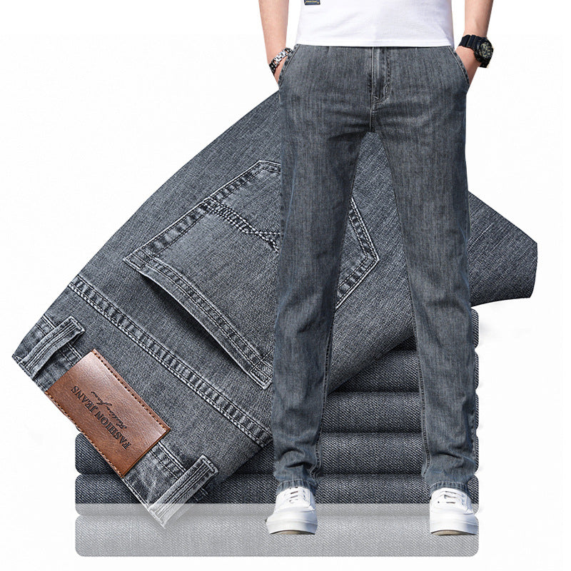 Men's Straight Loose Business Casual Stretch Jeans