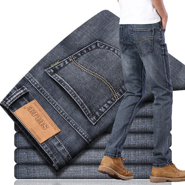 Men's Slim Straight Stretch Business Casual Jeans