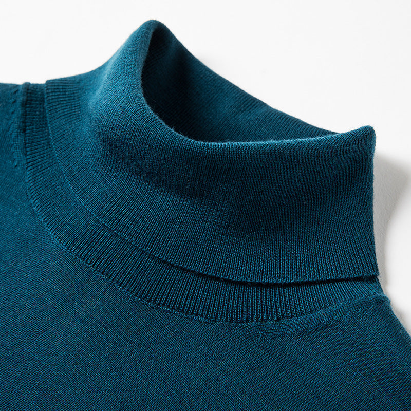 Men's 100% Wool Turtleneck Sweater