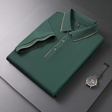 Men's Classic Lapel Solid Color POLO Shirt