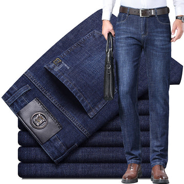 Men's Business Casual Straight Jeans