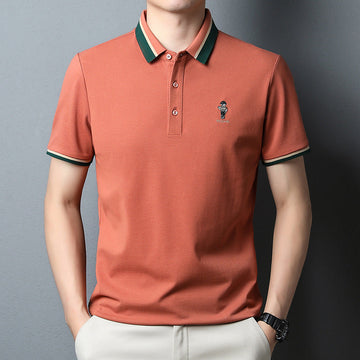 2023 Solid Color Casual Lapel Polo Shirt