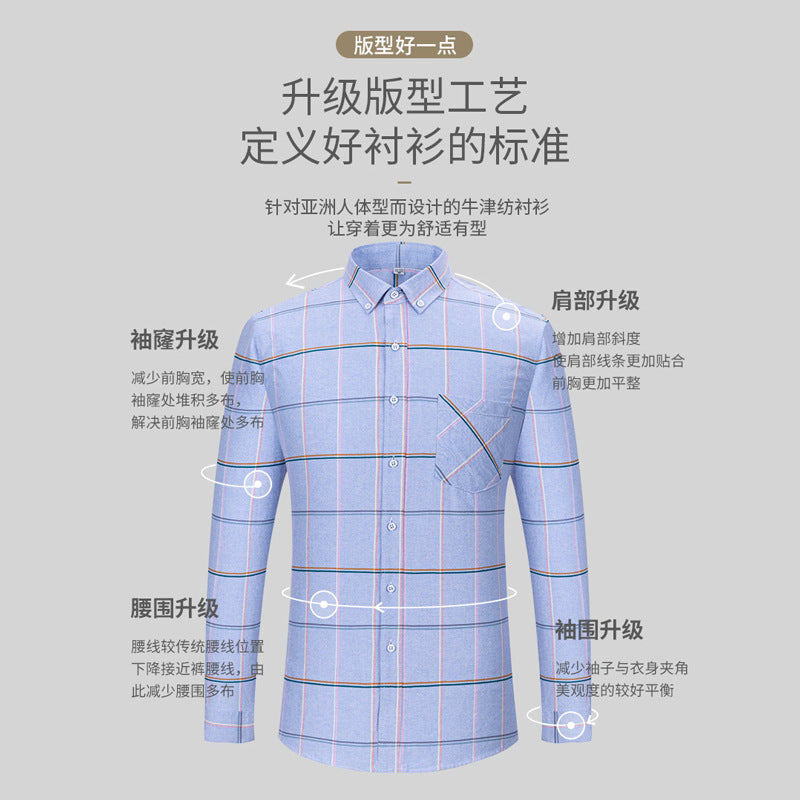 2023 New Style 100% Cotton Wear-resistant Long-sleeved Shirt