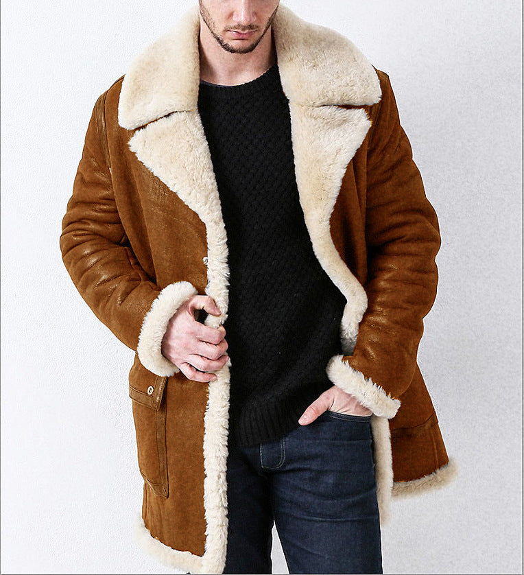 2024 Men's Suede Coat Jacket