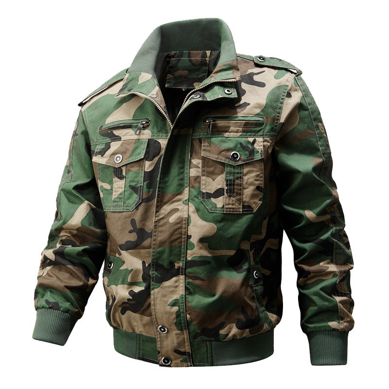 Men's Tactical Multi-Pocket Work Bomber Jacket