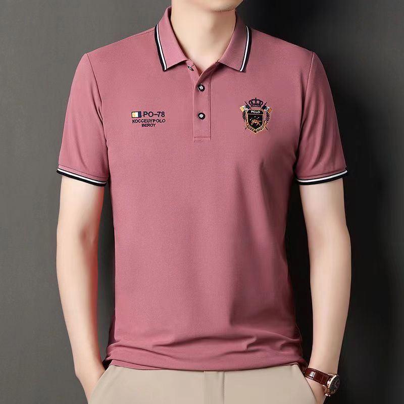 Hot sale fashionable cotton embroidered POLO shirt