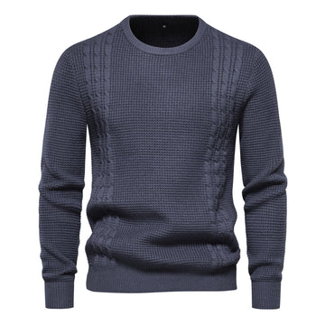 2023 New Men's Waffle Sweater