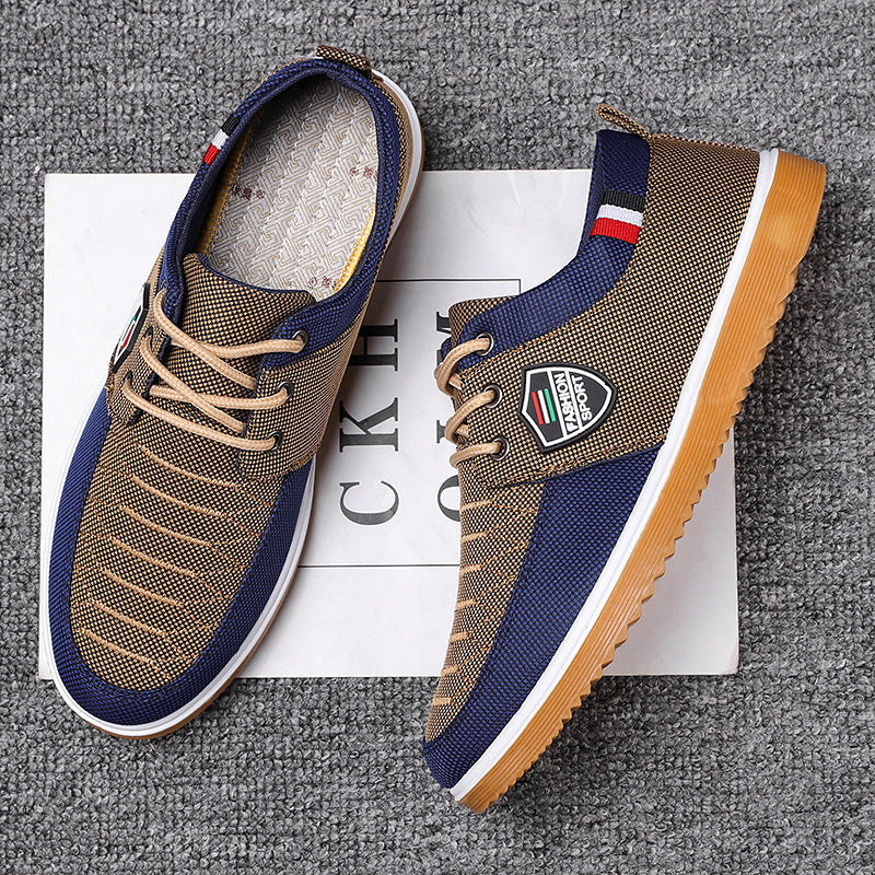 All-match lace-up casual canvas shoes