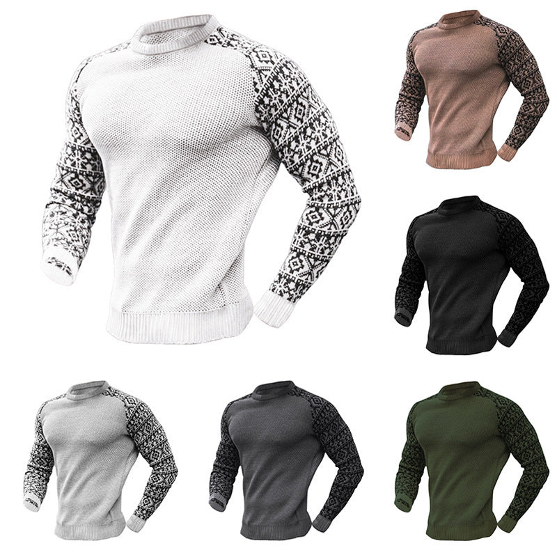 Men's Colorblock Knitted Sweater