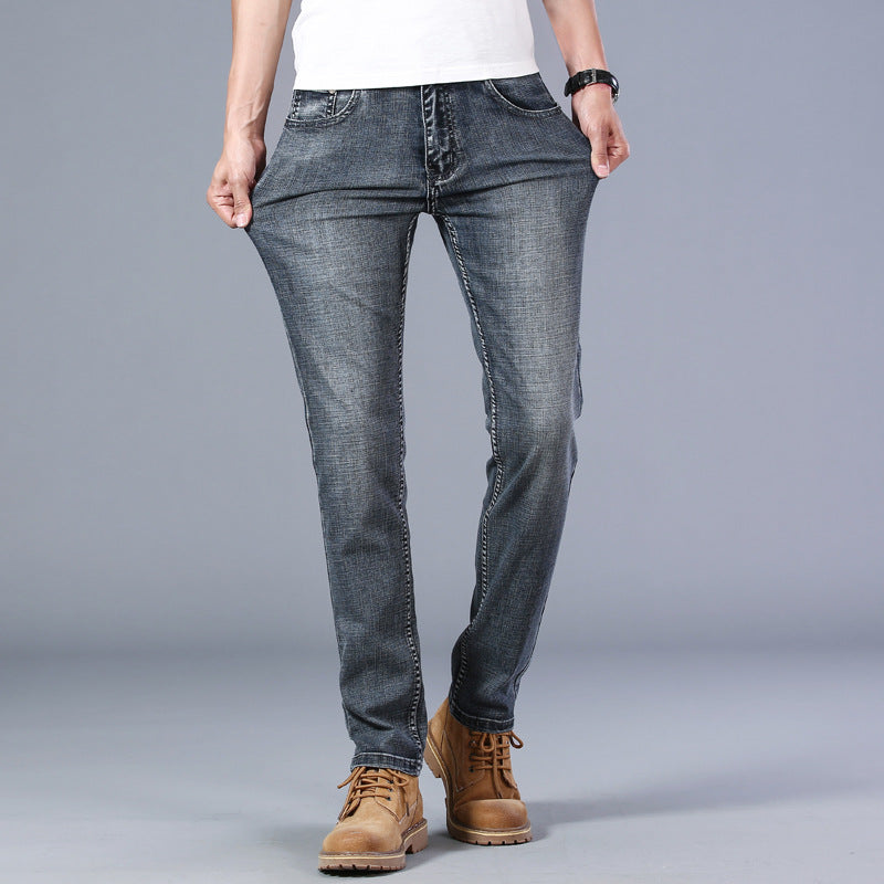 Men's Slim Straight Stretch Business Casual Jeans