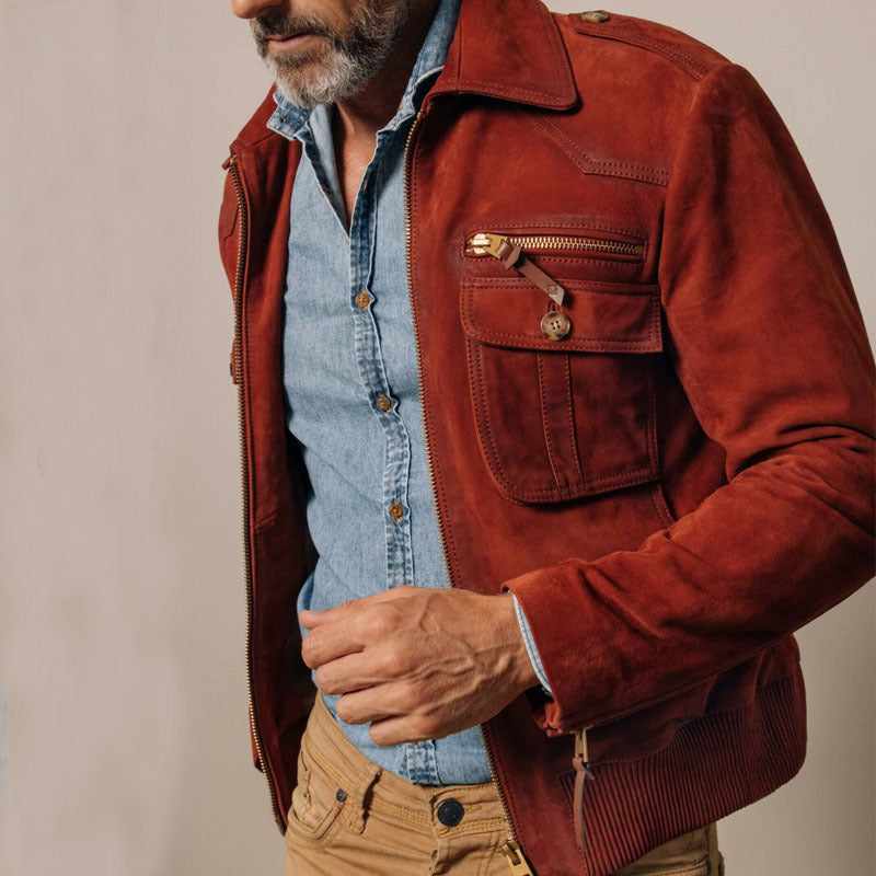 Men's Vintage Western Denim Jacket