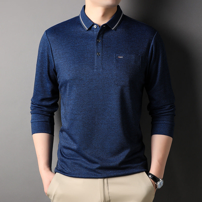 Men's Casual Lapel Pocket Polo Shirt