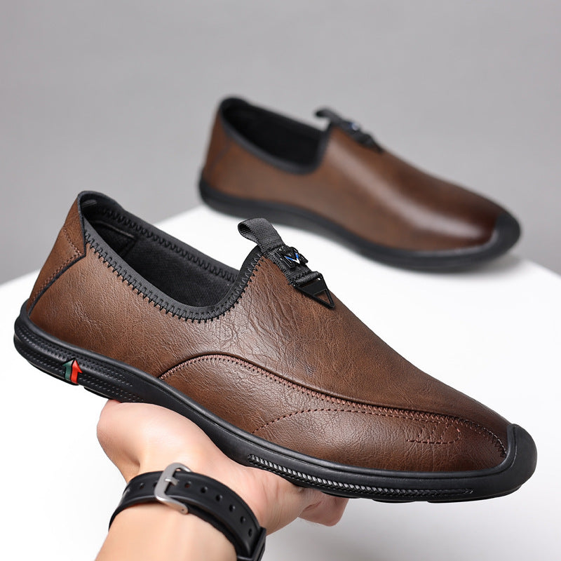 New trendy casual soft sole versatile leather shoes