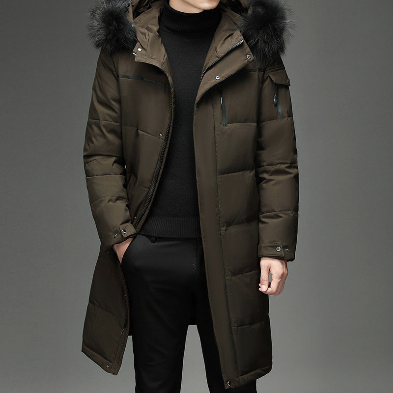 Men's New Fashion Long Down Jacket