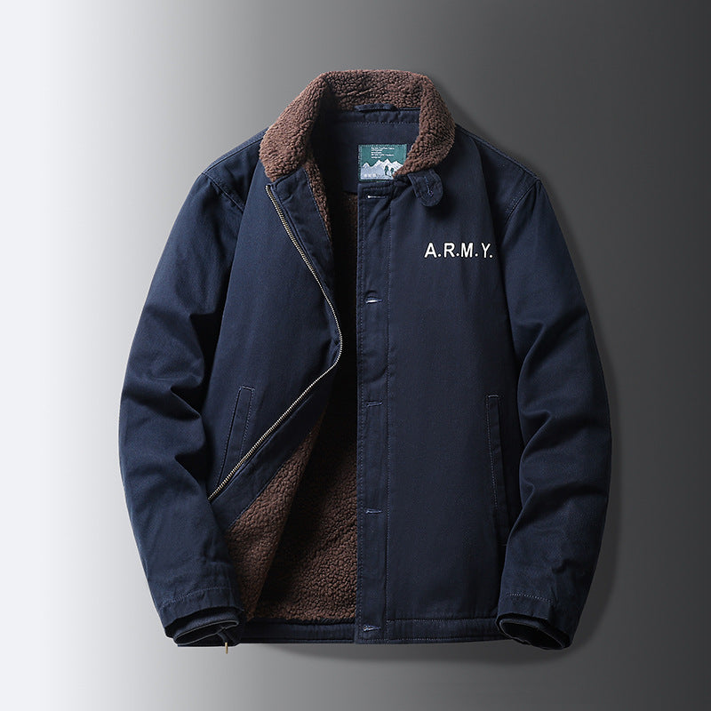 Lambswool fleece vintage jacket