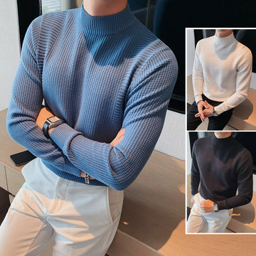 Men's Winter Thickened Slim Fit Turtleneck Sweater