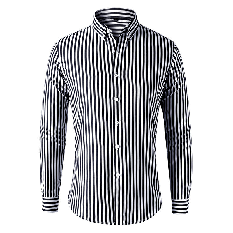 2025 New Men's Striped Shirt