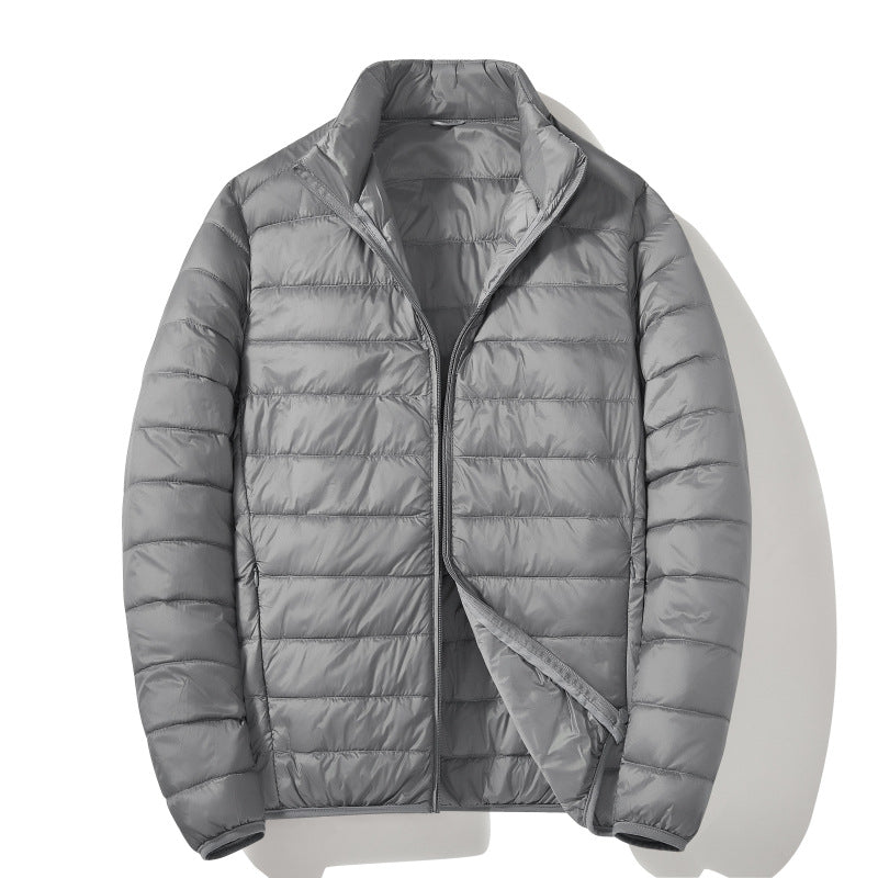 Men's White Duck Down Casual Warm Down Jacket