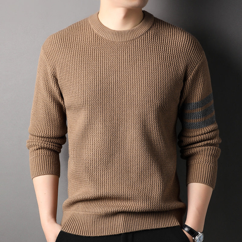 New Men's Round Neck Pullover Sweater