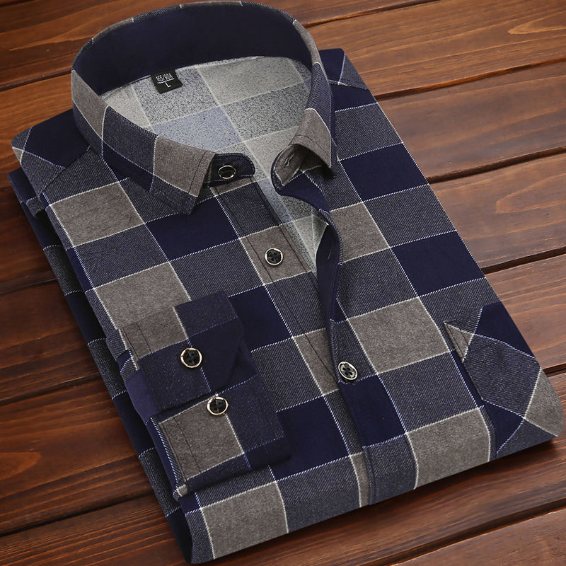 Pure cotton men's printed shirt