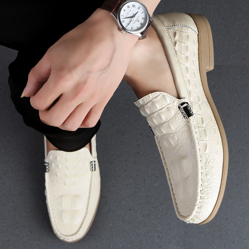 2024 New Driving Low-top Breathable Trendy Fashionable Casual Leather Shoes