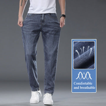 Men's Slim Straight Stretch Casual Trendy Versatile Jeans