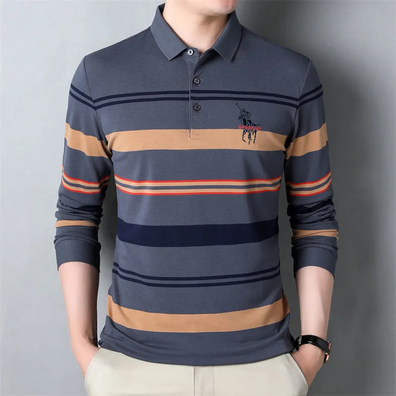 Classic striped polo shirt