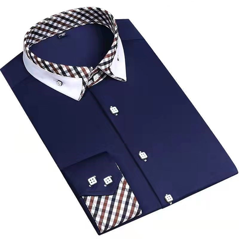 Business casual floral collar shirt