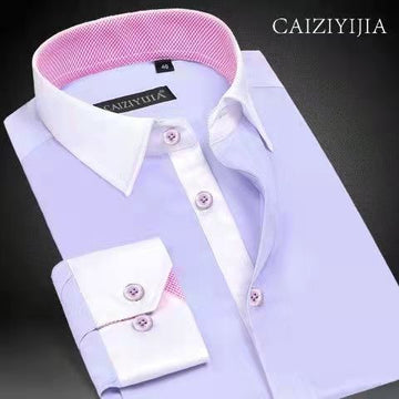 Business casual solid color shirt