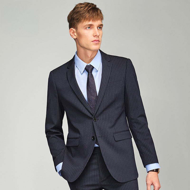 Men's Business Striped Non-iron Blazer