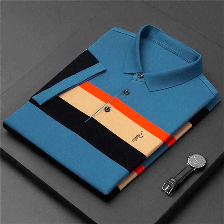 Simple Embroidered Short Sleeve Polo Shirt [9 Colors]