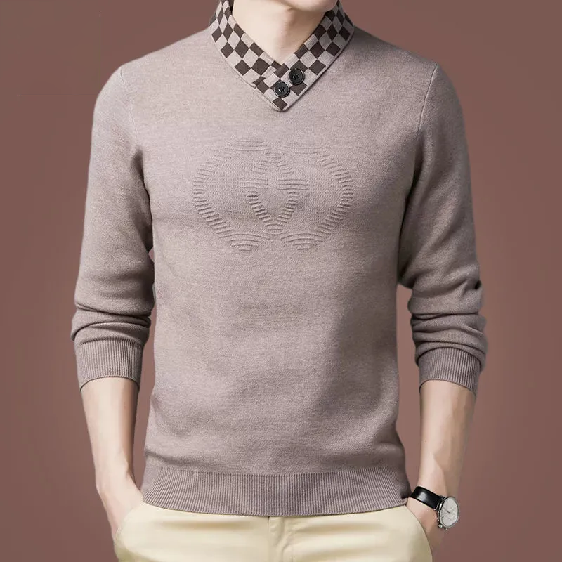 Men's gentleman warm sweater